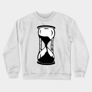 Hour Glass Black And White Minimalist Art Print Crewneck Sweatshirt